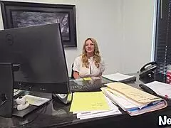 MILF Misty Caitlin Demands Creampie Pound At The Office!