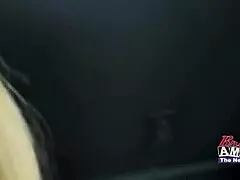 Petite blonde keyton deepthroats cock then bends over for intense wet pussy pounding