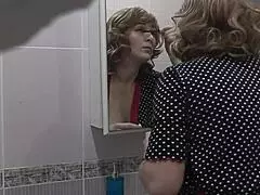 Wife calls neighbor to fix kettle then he fucks her doggystyle on bed cumshot orgasm stockings natural tits