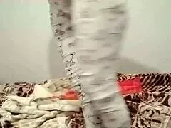 arab muslim bbw milf cleans home with massive downblouse tits teasing every move