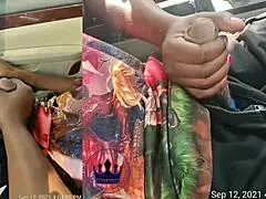 A Sweet Ebony Wife's Outdoor Car Tease with Big Black Cock and Toys?