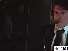 bet you'd love stuffing that flight attendant's fake tits with cockpit cock