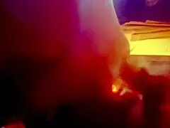 blonde hotwife grabs her bull's monster cock feet in heels and sucks it deep with dirty talk handjob