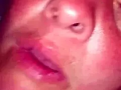 damn, this chubby redhead milf takes sloppy big black cock in panties aside