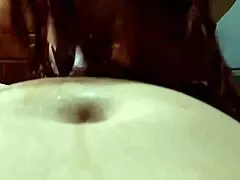 Latina's huge tits milk cock before juicy pussy creampie explosion in crazy homemade fuck.