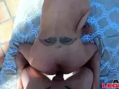 Shay Sights milf slurps massive cock poolside 💦😍