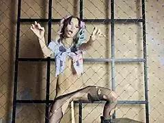 dude harley quinn monika fox rams baseball bat deep in shaved pussy and ass for hardcore solo squirting