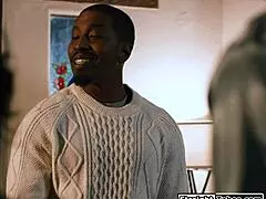 wanna see my black boss fuck my big tits milf wife just one time deep?