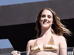 lesbian teen mackenzie mace licks milf cadence lux's pussy in amazing muff diving session.