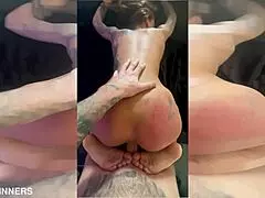 check out this perfect shaped dutch blonde's ass in super slow motion deep pov fuck