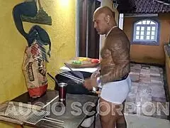 cuck buys charcoal i fuck bbq guy's monster cock hard