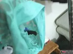 Step-son sneaks up behind busty milf for intense doggystyle pounding session