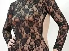 A sexy mature milf tries on clothes in teasing display