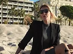 anouk blonde milf slams her small waist ass on thick cock anal pounding nonstop