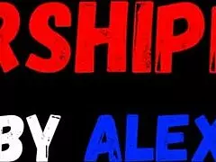 Can you handle watching me worship this blonde milf's feet on the sofa?