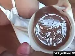 😍 hungry vicky vette sucks big cock swallows cum 👅