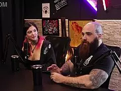 insane deepthroat action from qween and iron biker hottest sensual cast moments part 9 on sheer red