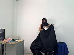 shy ebony latina stylist seduces first-time guy but he holds back from full sex teasing her big ass 😏🔥