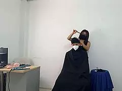 shy ebony latina stylist seduces first-time guy but he holds back from full sex teasing her big ass 😏🔥