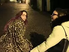 Two sluts deepthroat cock outdoors then swallow cum in garden bliss.