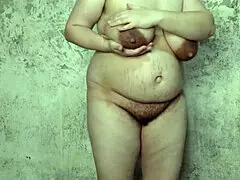 Hairy MILF wife FINGERS PUSSY in old house FANTASIZING STRANGER CREAMPIE