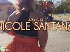 Nicole Santana Fucks Big Booty Black Milf In Playground Car
