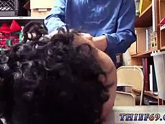 mature lady's fuckin' this teen 18+ lp officer girl right at work... eyed her uniform goodies