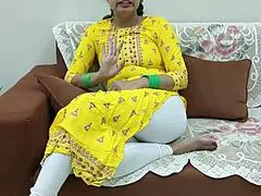 indian stepmom and stepson get naughty with hindi dirty talk and wild fucking