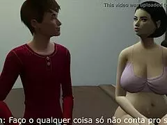 whoa, son devours stepmom's juicy ass for the first time in sims taboo heat