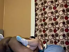 damn this tiny 18+ milf stretches on bigdaddykj's huge black cock