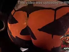 agatha mama luvin bbc poundin my halloween pumpkin hole!!