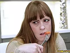 step dad johnny stuffs his monster cock down stepdaughter zoey monroes tight young throat then pounds her cowgirl style