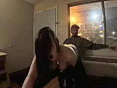 i crave watching my wife ride that monster cock with windows wide open