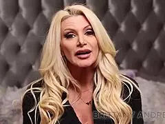 Horny Busty Blonde Brittany Andrews Fingers Pussy and Toys Twat