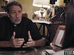 cheating busty milf seduces priest begging forgiveness with sex