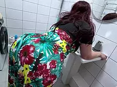 a busty stepmom seduces stepson with blowjob then takes pussy and ass pounding on couch