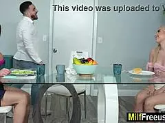 Stepmom and stepdaughter get super playful as stepson's special toys together