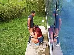 Sucking stepbro's cock everywhere we go in the house