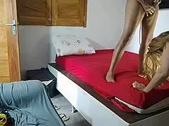 Hey big cock stud, ready for this blonde milf's famous sofa test?