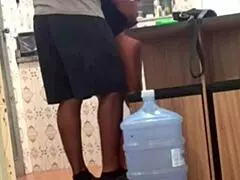 Belinha hotwife flashes and seduces delivery guy then uber rider.