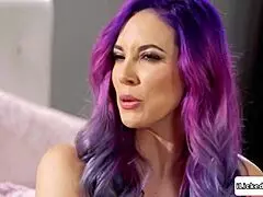 busty milf shoves stepdaughter's face into her hairy pussy demanding licks and face sitting cunilingus now!!