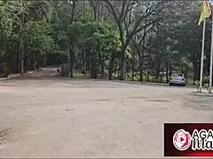 agatha mama just went for a walk but turned into wild outdoor milf fuck fest.