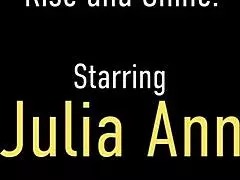 ohh busty mommy julia ann wakes me up with her huge tits n morning handjob pov... feels soo good