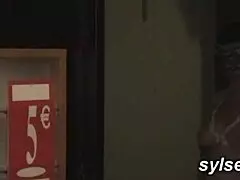 ohh young french lesbian flashes her milf in the car... amateur outdoor compilation