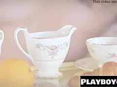 sexy model strips lingerie rips clothes teases huge tattooed boobs in photoshoot 🔥👙