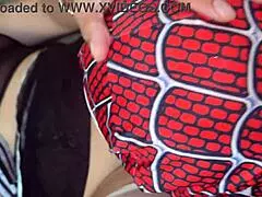 spider-man rips clothes and pounds latina stepmom's big juicy ass deep