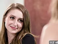 anna claire clouds grinds her big booty on laney grey's face then gets ass licked deep