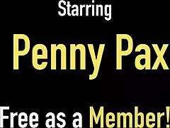 Redhead Penny Pax fingers trimmed pussy to orgasm in lingerie