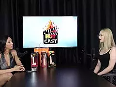 Vivan Lola and Vitória Beatriz's Naughty Interview Full of Outdoor Fetish Casting in Sheer Red Lingerie Part 4