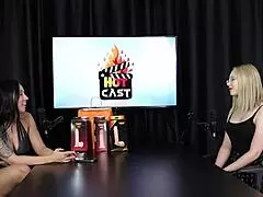 Vivan Lola and Vitória Beatriz's Naughty Interview Full of Outdoor Fetish Casting in Sheer Red Lingerie Part 4